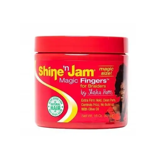 Duży Ampro Shine 'n Jam Magic Fingers for Braiders 454g Żel warkoczyki