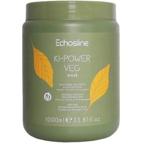 Echosline kipower veg, maska regenerująca włosy, 1000ml