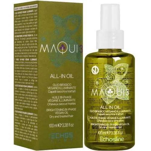 Echosline maqui 3 all in one oil - wegański olejek rozświetlający do włosów suchych, 100ml