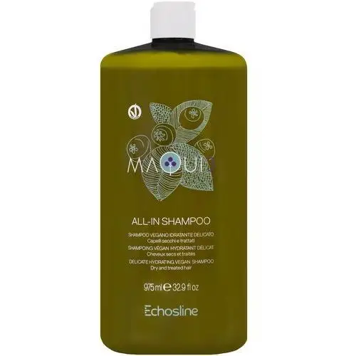 Maqui 3 all in shampoo - delikatny szampon nawilżający do włosów zniszczonych, 975ml Echosline