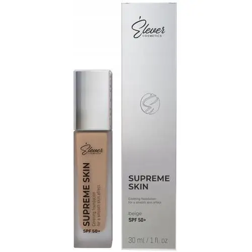 Elever Supreme Skin Beige 30 ml Nie zatyka porów Hialuronian sodu SPF50+