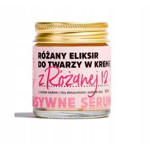 Eliksir do Twarzy w Kremie z Różanej 12, Manufaktura Bursztynnika, 30 ml