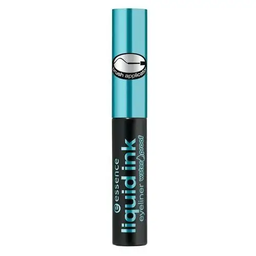 Essence liquid ink eyeliner waterproof - wodoodporny eyeliner z pędzelkiem czarny, 3 ml