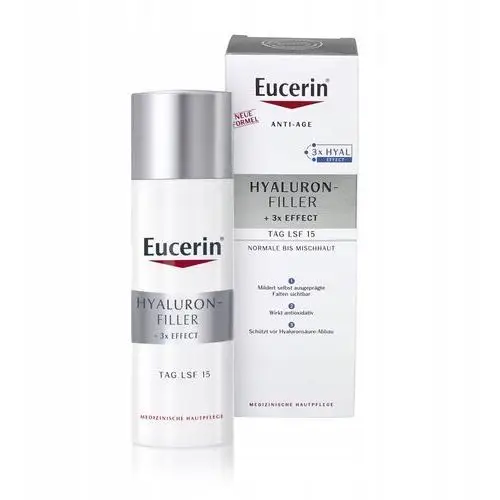 Eucerin Hyaluron-Filler Krem na dzień do skóry mieszanej Spf 15, 50 ml