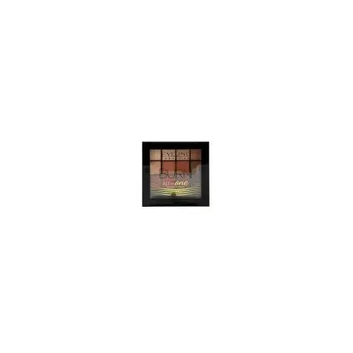 Eveline cosmetics all in one eyeshadow palette paleta cieni do powiek 03 burn 12 g