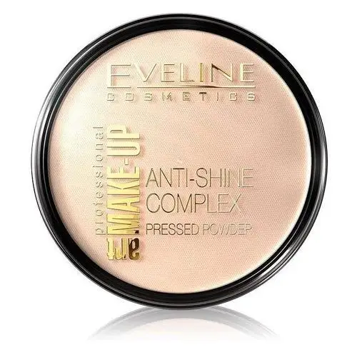 Art make-up anti-shine complex pressed powder matujący puder mineralny z jedwabiem 32 natural 14g Eveline cosmetics