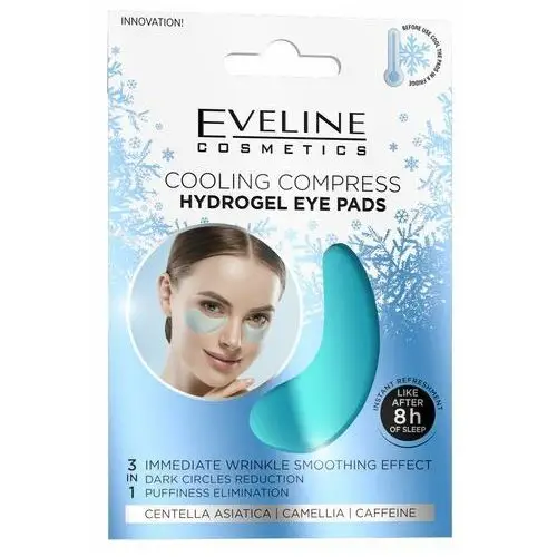 Eveline cosmetics - cooling compress hydrogel eye pads - chłodzące hydrożelowe płatki pod oczy - 1 para