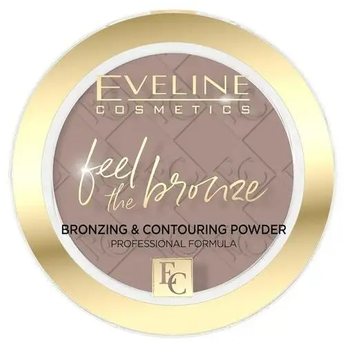 Eveline cosmetics feel the bronze puder brązujący, nr 02 chocolate cake bronzer 4.0 g