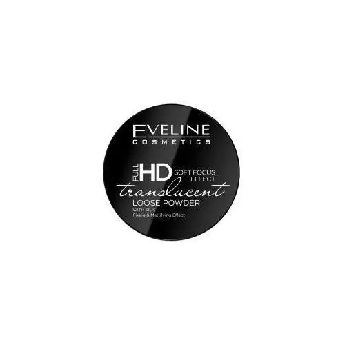 Full hd soft focus loose powder utrwalająco-matujący puder sypki z jedwabiem 6 g Eveline cosmetics