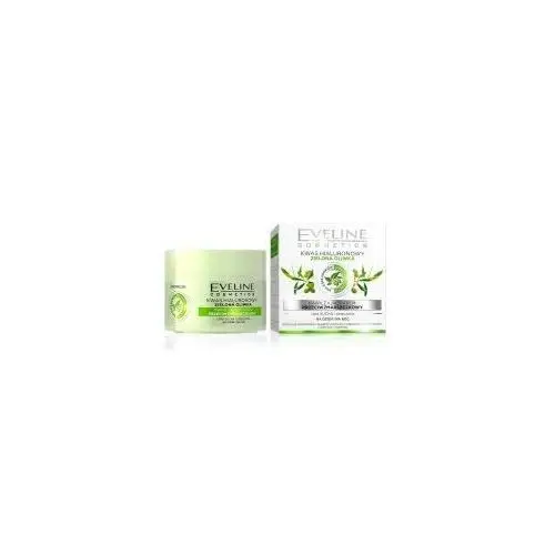 Eveline Cosmetics Kwas hialuronowy + Zielona Oliwka nawilżający krem przeciwzmarszczkowy na dzień i na noc 50 ml