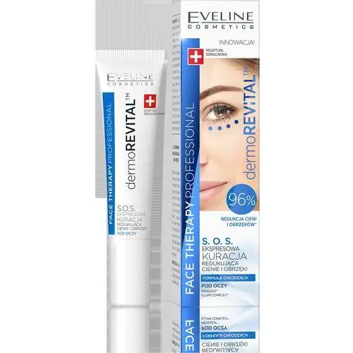 Eveline Face Therapy Professional Kuracja S.O.S.redukująca cienie i obrzęki pod oczami Dermo revital 15ml