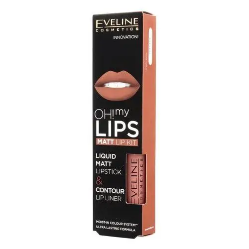 Eveline kolorowka Eveline oh! my lips zestaw do makijażu ust (pomadka +konturówka) nr 01 neutral nude 1op