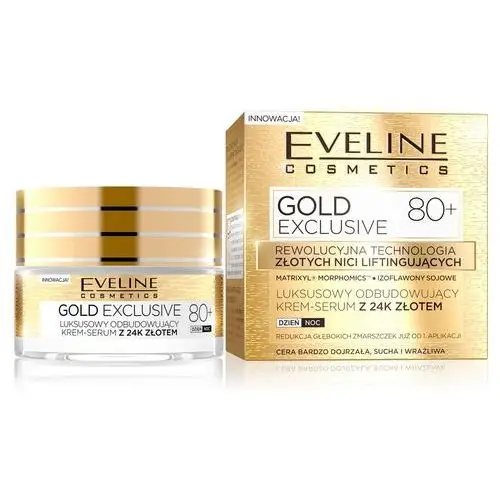 Eveline Luksusowy odbudowujący krem-serum z 24k złotem 50 ml