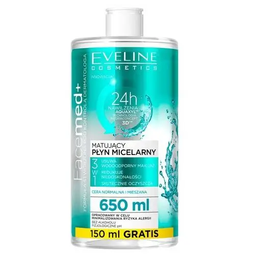 Eveline Matujący płyn micelarny 3w1 650 ml