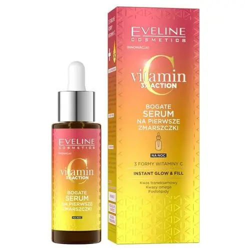 Vitamin C 3x Action bogate serum na pierwsze zmarszczki 30ml Eveline