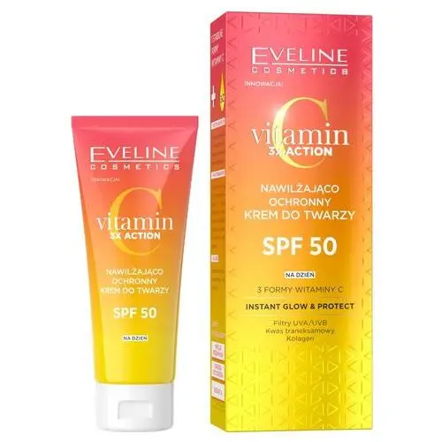 Eveline Vitamin c 3x action nawilżająco-ochronny krem do twarzy spf50 30ml
