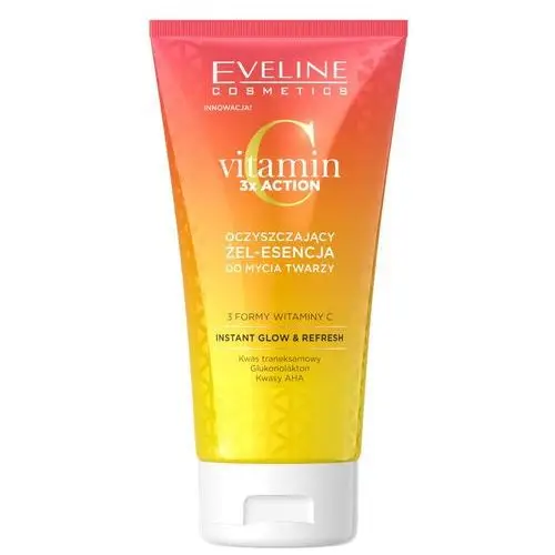 Vitamin C 3x Action oczyszczający żel-esencja do mycia twarzy 150ml Eveline,21