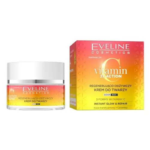 Vitamin c 3x action regenerująco-odżywczy krem do twarzy 50ml Eveline