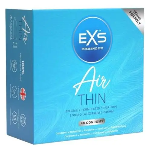 Exs air thin - prezerwatywa lateksowa (48 sztuk)