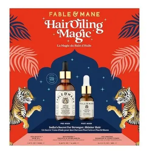 Hair oiling magic – zestaw olejków pielęgnacyjnych do włosów Fable & mane