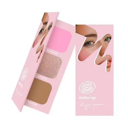 FaceBoom Paleta do konturowania twarzy - róż, roświetlacz, bronzer odcień blonde