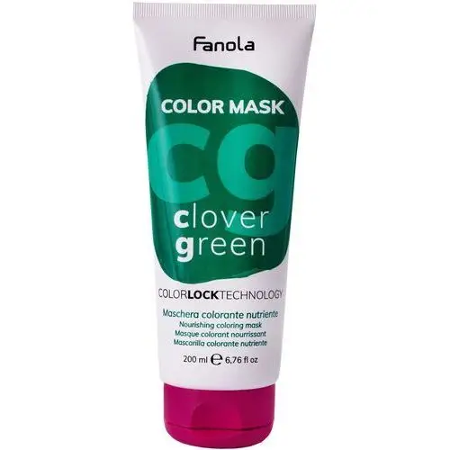 Fanola color mask - maska koloryzująca do włosów, różne kolory 200ml clover green