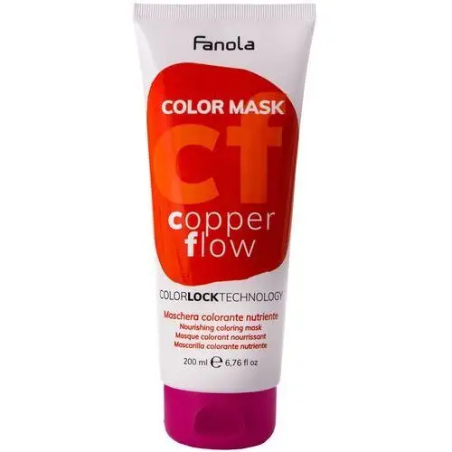 Fanola color mask - maska koloryzująca do włosów, różne kolory 200ml copper flow