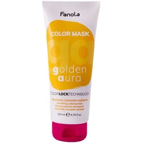 Fanola color mask - maska koloryzująca do włosów, różne kolory 200ml golden aura