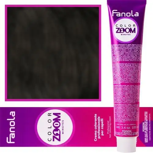 Fanola color zoom krem do farbowania włosów cała paleta 100 ml 4.71 zimny brązowy kasztan