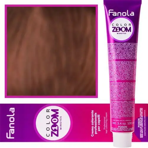 Color zoom krem do farbowania włosów cała paleta 100 ml 5.4 jasna kasztanowa miedź Fanola