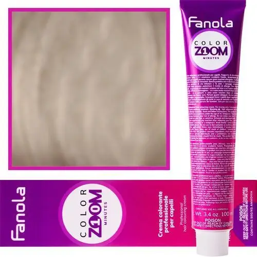 Fanola color zoom krem do farbowania włosów cała paleta 100 ml 8.01 naturalny jasny popielaty blond