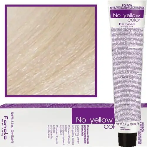 Fanola no yellow farba koloryzująca do włosów blond 100ml 10 ice - lodowy platynowy blond