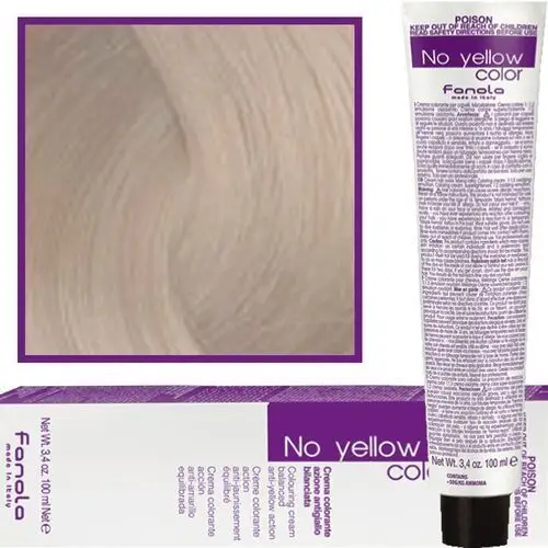 Fanola no yellow farba koloryzująca do włosów blond 100ml 9 ice - lodowy bardzo jasny blond