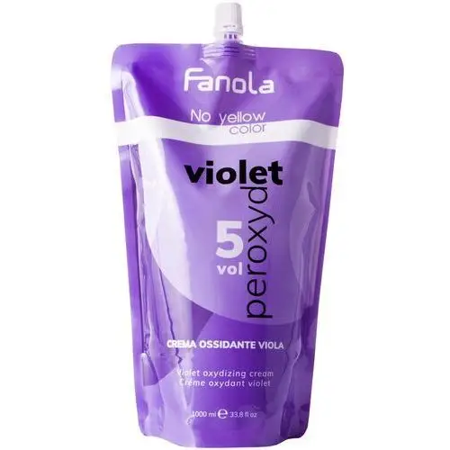 Fanola no yellow violet peroxyd rozjaśniacz 1,5% 5 vol 1000 ml, kolor fiolet