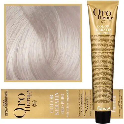 Fanola Oro Therapy - farba do włosów bez amoniaku, pełna paleta kolorów 10,1 Extra