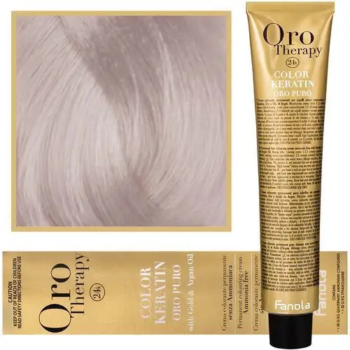 Fanola oro therapy - farba do włosów bez amoniaku, pełna paleta kolorów 11,1