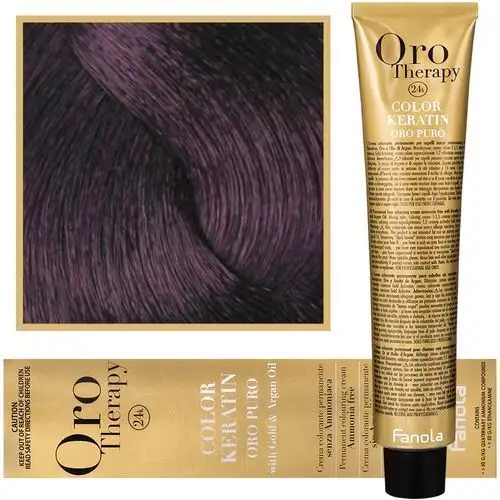 Fanola Oro Therapy - farba do włosów bez amoniaku, pełna paleta kolorów 4,2