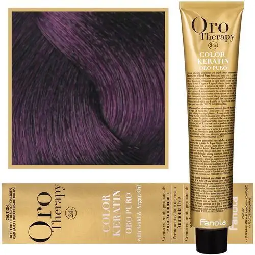 Fanola oro therapy - farba do włosów bez amoniaku, pełna paleta kolorów 5,2