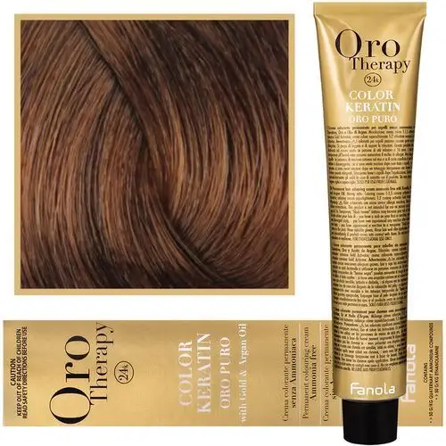 Fanola oro therapy - farba do włosów bez amoniaku, pełna paleta kolorów 7,34