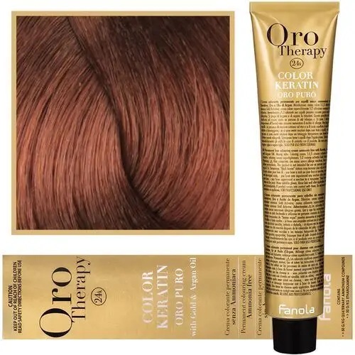 Fanola Oro Therapy - farba do włosów bez amoniaku, pełna paleta kolorów 7,4