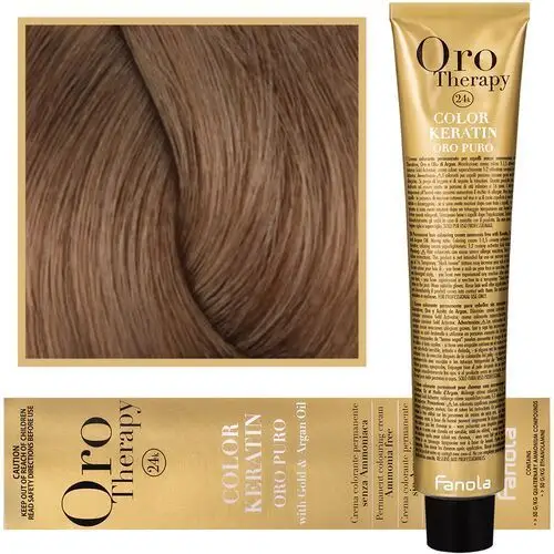 Fanola oro therapy - farba do włosów bez amoniaku, pełna paleta kolorów 8,14