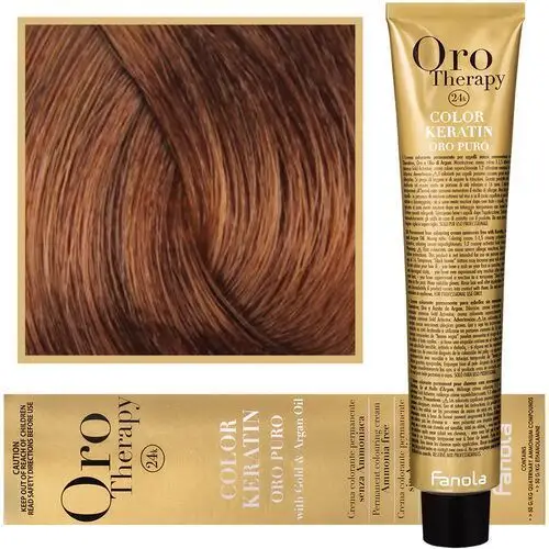 Fanola Oro Therapy - farba do włosów bez amoniaku, pełna paleta kolorów 8,34