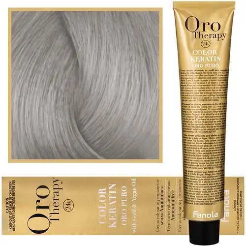 Fanola Oro Therapy - farba do włosów bez amoniaku, pełna paleta kolorów Silver
