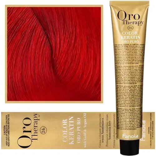 Fanola Oro Therapy - farba do włosów bez amoniaku, pełna paleta kolorów Red