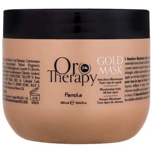 Fanola OroTherapy Gold Mask - maska odżywcza ze złotem koloidalnym, 300ml