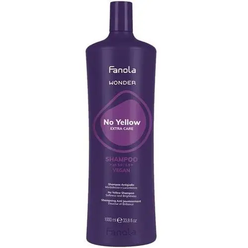 Wonder no yellow extra care shampoo szampon neutralizujący żółte odcienie 1000 ml Fanola
