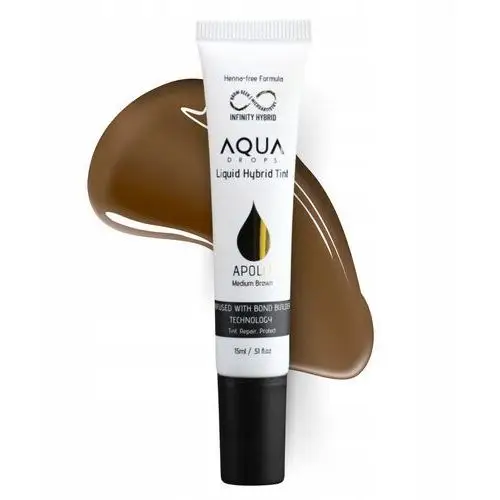 Farba do brwi Aqua Drops Apollo Medium Brown Średni Brąż