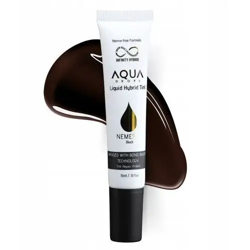 Farba do brwi Aqua Drops Nemesis Black Czarna, kolor czarny