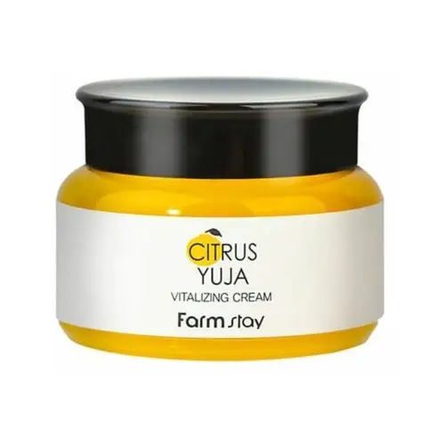 FarmStay - Citrus Yuja Vitalizing Cream, 100g - rozjaśniający krem do twarzy