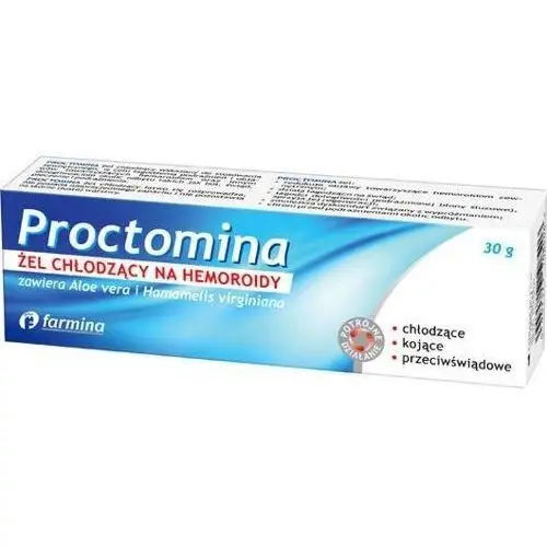 Proctomina żel chłodzący na hemoroidy 30g Farmina